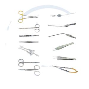 Ensemble d'instruments de chirurgie plastique professionnel 13 pièces DADDY D PRO Outils chirurgicaux en acier inoxydable Source d'alimentation manuelle - Product Image 1