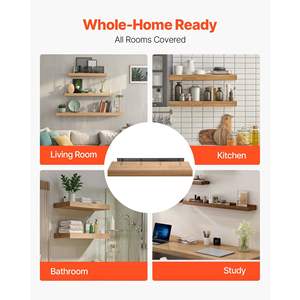 ชั้นวางของลอยตัวขนาด46นิ้ว1แพ็คสำหรับงานหนักชั้นวางของติดผนังขนาด1168.4มม. - Product Image 5