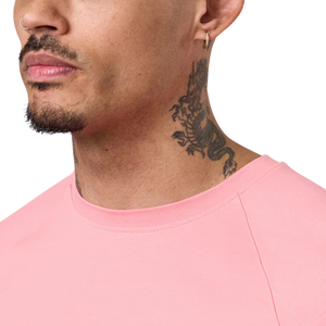 Custom <b>Mens</b> Casual <b>Pink</b> Oversized Jersey Performance T-<b>Shirt</b> 100% Cotton Quick Dry Breathable Front Custom Brand Gym Workout - Product Image 5