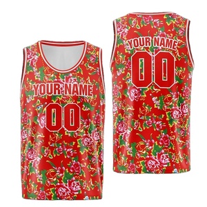 Débardeurs de basket-ball imprimés en 3D par sublimation, personnalisés pour hommes, à manches courtes, respirants, antibactériens, confortables, gilets de sport - Product Image 5