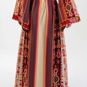 Vestido Thobe de Lujo Bordado para Mujer, Túnica Islámica Maxi, Prenda Holgada y Cómoda de Moda Árabe - Product Image 6