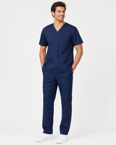 Hospital Uniforms Medical <b>Scrub</b> <b>Sets</b> for Men Customised Uniforms <b>Sets</b> Straight Pants <b>Scrubs</b> Uniform - Product Image 1