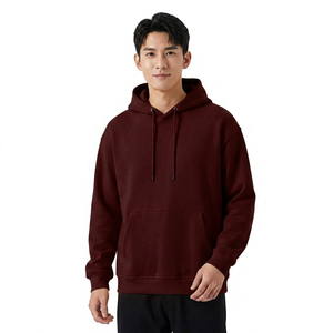 Sweat-shirt à capuche jaune pour homme, coupe classique, en molleton de coton, décontracté, pour l'automne, avec poches, logo frontal, anti-boulochage - Product Image 2