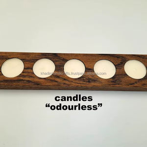 Modern Geometric Metal <b>T</b>-<b>Light</b> Holder, Minimalist Decorative <b>Candle</b> Stand for Contemporary Home & Office Interiors - Product Image 1