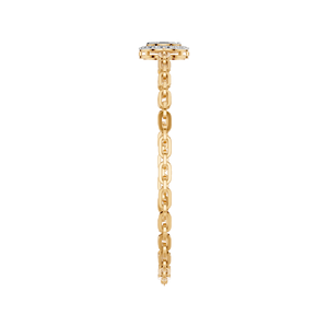 Elegante pulsera de eslabones de diamantes en oro de 14K y 18K, rosa amarilla y blanca con diamantes redondos de laboratorio cortados en Baguette para fiestas de regalos - Product Image 2