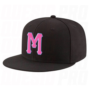 Gorra Snapback Ajustable Personalizada en Negro, Rosa y Azul Polvo, Bordada de Primera Calidad, Estilo Urbano, Unisex, Moda - Product Image 1