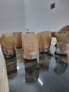 Cuerno de bebida vikingo auténtico con artesanías de cuerno natural de INDIA, jarras de taza de cuerno de bebida al por mayor - Product Image 4