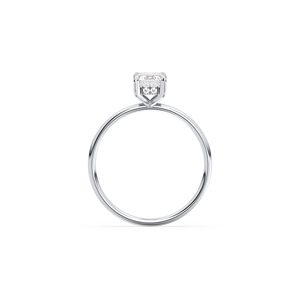 Anillo de Compromiso con Diamante Corte Esmeralda de 1.04 Quilates REYES, Certificado GRA, Plata de Ley 925, Regalo de Boda, Joyería Fina - Product Image 6