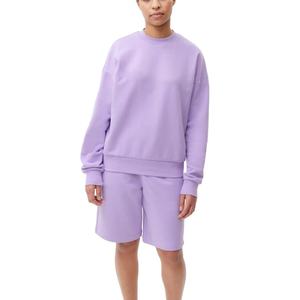 Sudadera personalizada de manga larga con puños acanalados elásticos, cómoda sudadera holgada de gran tamaño para mujer - Product Image 4