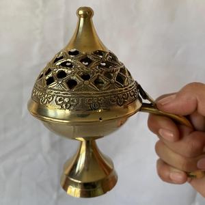 Quemador de Incienso Vintage de Latón para Adoración, Templo, Oración, Meditación, Decoración Espiritual, Quemador de Incienso de Lujo - Product Image 1