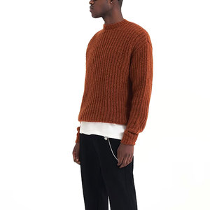 Men’s Premium Knit <b>Pullover</b> <b>Sweater</b> Warm Casual Winter Clothing Soft Fabric Custom Wholesale Supplier - Product Image 2