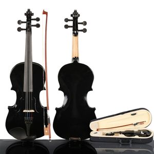 Nuovo Astuccio Nero per Resina Acustica 3/4 con Arco per Violino - Product Image 1