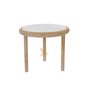 โต๊ะกาแฟบนระเบียงของโต๊ะบ้านสำหรับวางสิ่งของที่ทำจากไม้สักด้วยการออกแบบที่ทันสมัย - Product Image 1