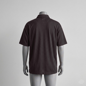 Polo de Piqué de Color Sólido para Hombre, Manga Corta, Transpirable, Informal, de Punto, Corte Regular, Azul - Product Image 4