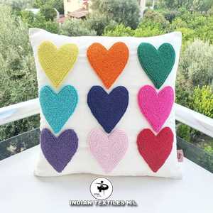 Funda de Cojín para Sofá Hecha a Mano con Algodón Indio de Lujo, Tejida y Acolchada, Fundas de Almohada para el Hogar, Ecológicas, Personalizadas, OEM, Venta al Por Mayor - Product Image 1