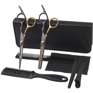 Set de Tijeras de Peluquería Profesional, Kit de Corte de Cabello, Tijeras de Entresacar, Peine, Paño para Corte de Cabello, Accesorios de Peluquería - Product Image 1