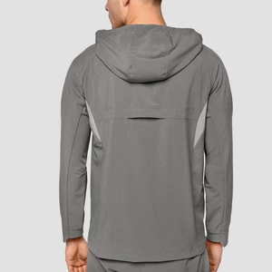 Ensemble de survêtement personnalisé vierge pour homme, coupe-vent en nylon, short et veste, deux pièces, style streetwear - Product Image 2