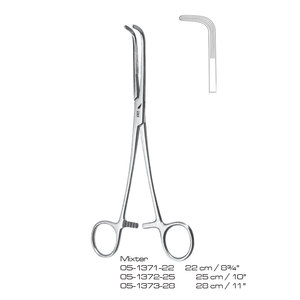 Pinzas Hemostáticas de 22 cm, Pinza Quirúrgica Manual para Cirugía General, Instrumento de Clase I con Certificación CE - Product Image 1