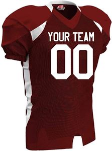 Maillot de football américain pour homme, col en V, manches courtes, numéro 98 imprimé, respirant, 100 % polyester, coupe classique, protection anti-UV frontale, séchage rapide - Product Image 4