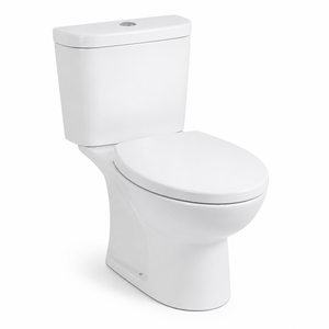 Inodoro Inteligente Premium de Dos Piezas con Tanque Oculto, Doble Descarga Automática, Cerámica, Sifón en S, Sifón en P - Product Image 1