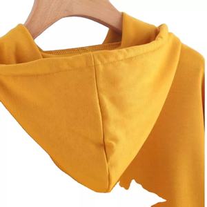 Mode fermeture éclair capuche sweat femmes automne à manches longues haut court décontracté sweats à capuche courts Streetwear femme vestes manteaux avec Logo - Product Image 5