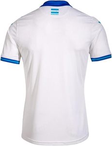 s Soccer Jersey Men <b>White</b> Blue Embroidered H Logo Turn-down Collar Short Sleeve Breathable Polyester Sports Apparel - Product Image 3