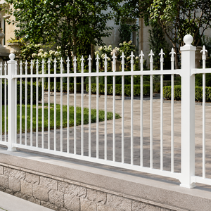 Panel de Cerca de Hierro Blanco de 6 Pies con Acabado con Recubrimiento en Polvo, Barandilla de Seguridad Clásica para Jardín, para Casa o Villa - Product Image 2