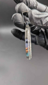 Lab Grown Diamond <b>Initial</b> Letter G Pendant <b>Necklace</b> Iced Out Alphabet Charm Hip Hop Luxury Unisex Jewelry Gift Accessory - Product Image 3