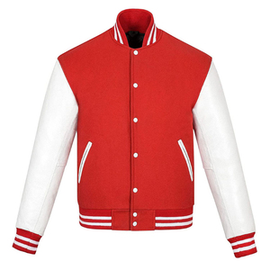 New Hot Sale Varsity Jackets for Men and Custom Logo Streetwear Embroidery Logo Outwear <b>Coats</b> Crew Neck - Product Image 1