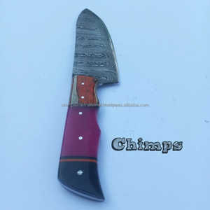 Couteau de chef japonais artisanal écologique de marque personnalisée, couteau Santoku en acier inoxydable de 8 pouces, manche en bois 356 - Product Image 4
