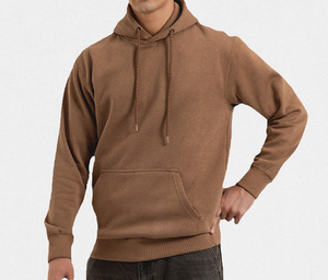 Top Quality OEM Custom Men’s Hooded Sweatshirt Cotton <b>Blend</b> Pullover Solid Winter Hoodie Top Quality Breathable Men's Hoodie - Product Image 1