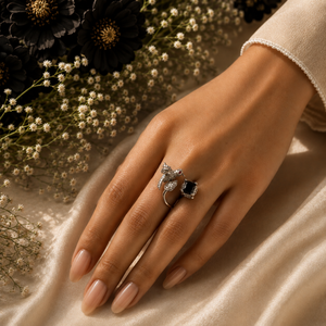 Lucy CZ Designer Ring-Rose Gold Plated 18K Fashion Band Trendy Animal Number Inlay Zircon Engagement Ring - Product Image 3
