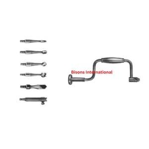 BISONS - Taladro manual ortopédico de acero inoxidable para instrumental quirúrgico, alta calidad, certificado CE, venta al por mayor - Product Image 3