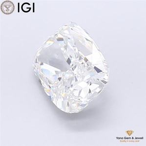 เพชรทรงคุชชั่นสี F ความสะอาดระดับ VVS2 น้ำหนัก 2.50 กะรัต เพชร CVD ที่เพาะเลี้ยงในห้องปฏิบัติการ พร้อมใบรับรอง IGI สำหรับเครื่องประดับสั่งทำส่วนตัว - Product Image 4