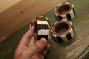 Anneau de serviette de table de luxe fait main, style campagnard, écologique, de qualité supérieure, pour décoration de table, idéal pour les cadeaux - Tradebyd - Product Image 5