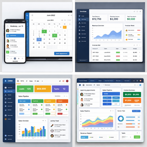 การพัฒนาซอฟต์แวร์ CRM สำหรับการจัดการการนัดหมายและการเรียกเก็บเงินแบบครบวงจร ระบบอัตโนมัติทางธุรกิจแบบครบวงจร สถาปัตยกรรมองค์กรที่ปรับขนาดได้ ระบบอินเทอร์เน็ต - Product Image 1