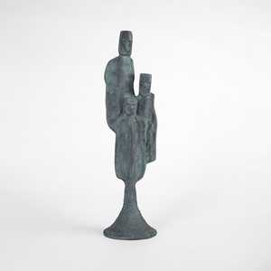 Aluminium Green Patina Handicraft Artistic Abstract Human <b>Figure</b> Sculpture Modern Design Home Decor Statue - Product Image 1