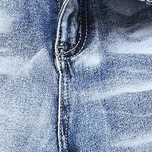 Stylish <b>Men</b> Distressed <b>Jeans</b> Shorts Washed Ripped Casual Cotton Short Pants Lightweight Summer Fashion Streetwear Collection - Product Image 4
