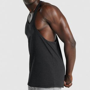 เสื้อกล้ามออกกำลังกาย Herron Fitness สำหรับผู้ชาย ผ้าฝ้ายออร์แกนิคแบบกำหนดเอง เสื้อกล้ามเพาะกายสำหรับผู้ชาย เสื้อกล้ามยิม - Product Image 3