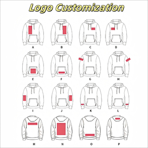 Customizable Logo <b>Hoodie</b> Full Length Drawstring <b>Cowl</b> <b>Neck</b> Solid Color Polyester Breathable Printed Oem Service 1 Piece - Product Image 6