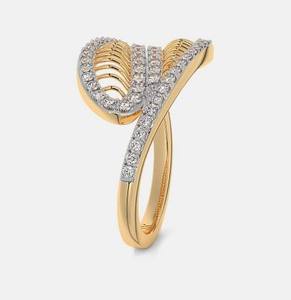 แหวนหมั้น AMBER JEWELS รุ่นคลาสสิค สำหรับทั้งชายและหญิง ทองคำแท้ 18K ชุบโรเดียม ประดับด้วยพลอยธรรมชาติทรงบริลเลียนท์ ตัวเรือนแบบหนามเตยและแบบช่อง - Product Image 5
