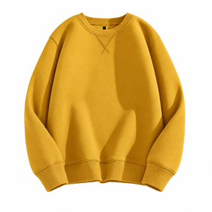 Sweat-shirt OEM pour homme, streetwear, en tissu éponge, coupe classique, vêtements de sport, tricot, fabricant, col montant, automne-hiver - Product Image 1