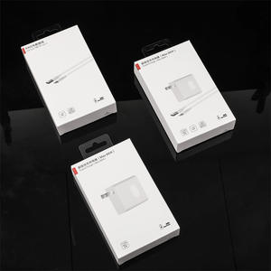 Cajas de cartón personalizadas para productos electrónicos, cables USB, accesorios para cajas de carga - cajas de cartón negras. - Product Image 3