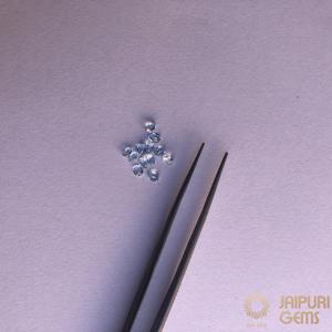 Pierres précieuses Jaipuri Gems, topaze bleu ciel naturelle, pierre précieuse en vrac, taille ovale facettée pour la fabrication de bijoux, tailles 3 mm et 4 mm - Product Image 1