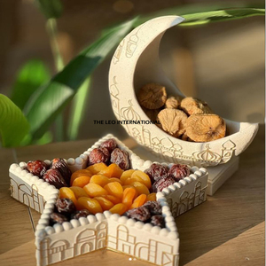 Middle East Style Dates Pots With Lids For Serving Use <b>Chocolate</b> Date Bowl Luxury Quality Arabic Date Serving Bowl - Product Image 3