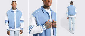 Custom Winter Letters Men's Varsity Jacket Retro University Chenille Patch Logo Men's Embroidered Jacket - Product Image 3