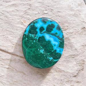Lote de cabujones de piedra natural de crisocola y malaquita - Gemas al por mayor, lote de gemas a granel y joyería - Product Image 2