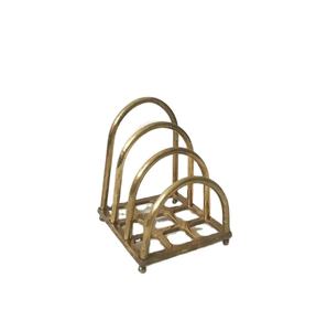 Porte-mouchoirs moderne en métal argenté, finition plaquée argent, créatif, pour la maison, support de serviettes en papier pour table, vente chaude - Product Image 1