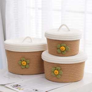 Multi-Purpose Decorative Cotton Storage <b>Basket</b> Toy Bin for Toys Towels Pillows - Product Image 2