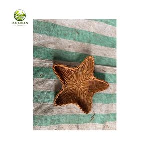 Handmade Christmas <b>Tree</b> Rattan Decorations Wicker <b>Stars</b> Bells Snowflakes Eco Friendly Holiday Decor - Product Image 4
